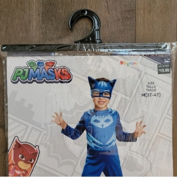 NWT Disguise PJ Masks Catboy Halloween Costume Cosplay 3T-4T Blue Superhero New - Picture 6 of 14